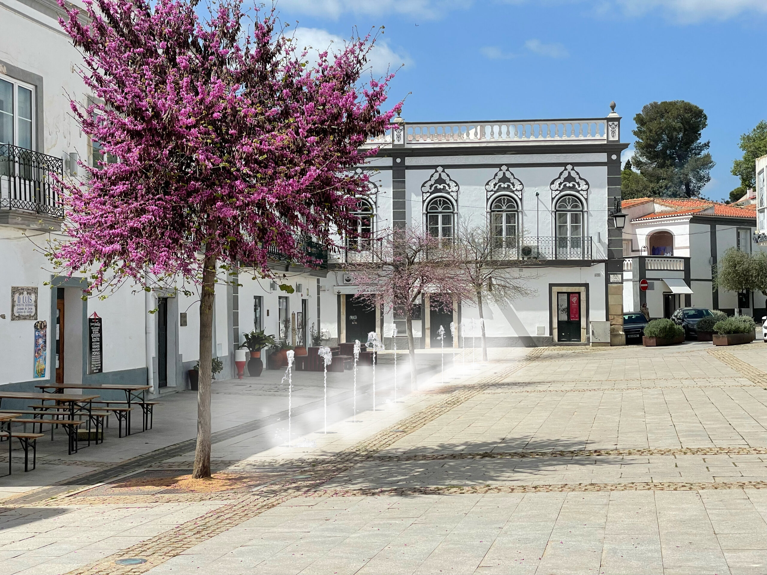 Sul Informação - Obra para instalar fonte com repuxos em Serpa leva à descoberta de silos medievais