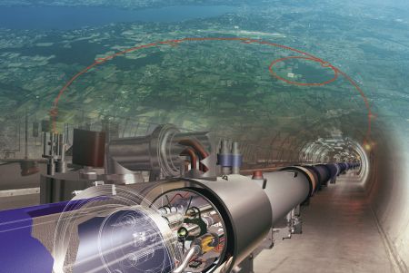 Recriação artística do LHC Sul Informação