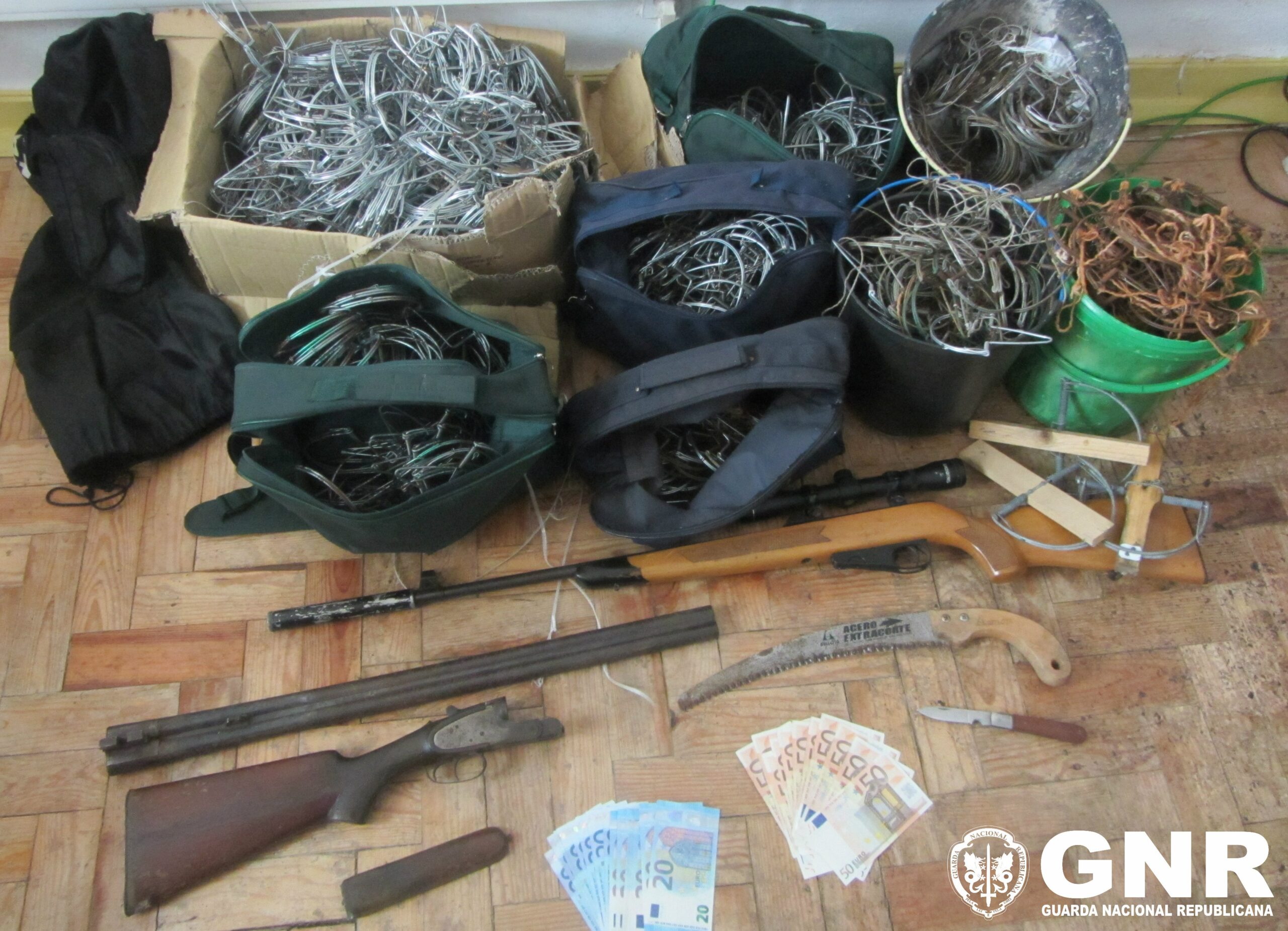 Sul Informação - Detido em Messines com arma proibida e mais de mil armadilhas para pássaros