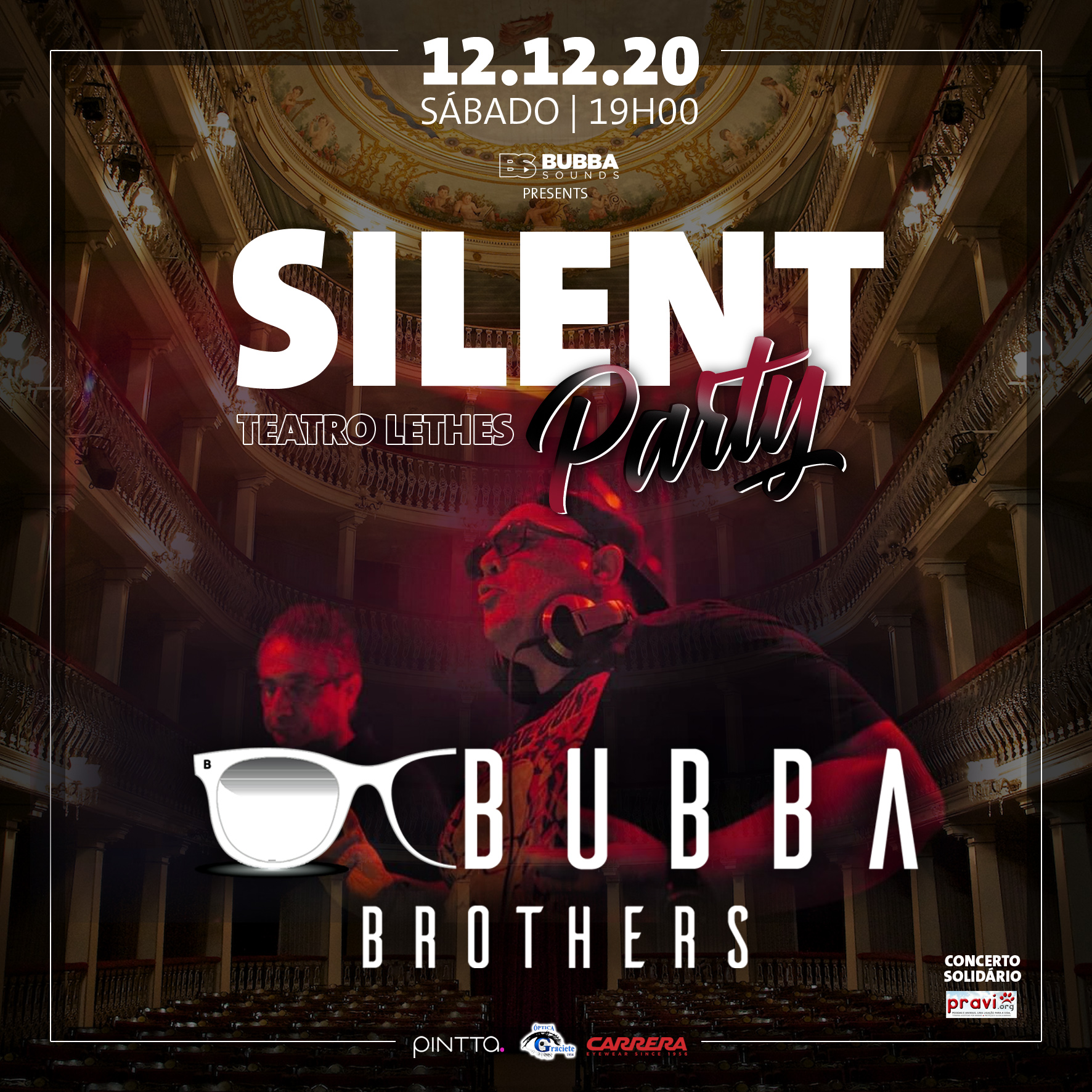 Sul Informação - Bubba Brothers dão concerto solidário em versão “silent party” no Teatro Lethes