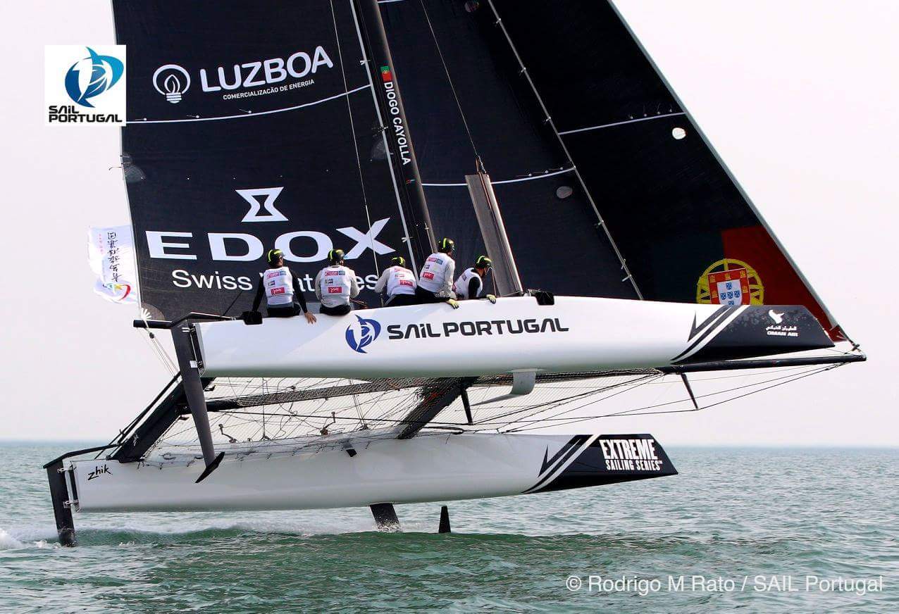 Sul Informação - Equipa portuguesa com algarvio Luís Brito em 2º na etapa chinesa da Extreme Sailing Series