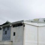Sul Informação - Tempestade Félix levou parte do novo telhado do Pavilhão Municipal de Olhão [com fotos]
