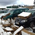 Sul Informação - Tornado destrói vedação do estádio de Moncarapacho e causa estragos em carros [com fotos]
