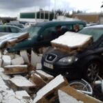 Sul Informação - Tornado destrói vedação do estádio de Moncarapacho e causa estragos em carros [com fotos]