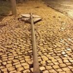 Sul Informação - Olhão: Vento forte provoca danos no Pavilhão Municipal e danifica viaturas (com fotos)
