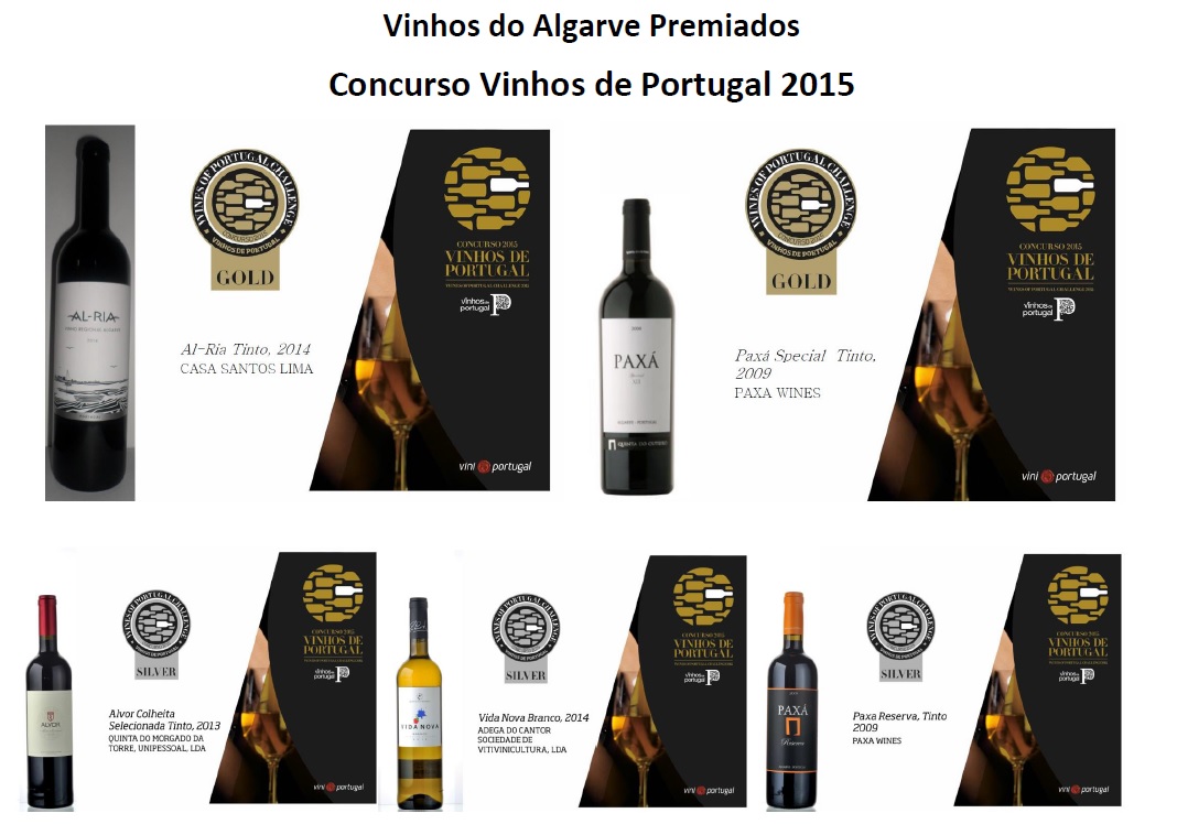 Sul Informação - Cinco vinhos do Algarve medalhados no concurso Vinhos de Portugal de 2015