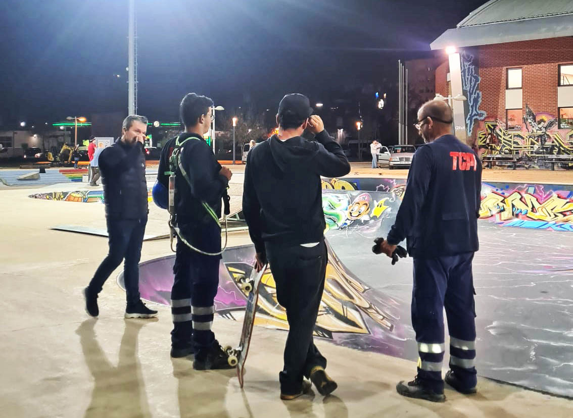 Sul Informação - WallRide reabilita iluminação pública no SkatePark de Faro