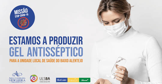 Sul Informação - Adega Cooperativa de Vidigueira, Cuba e Alvito produz gel antissético