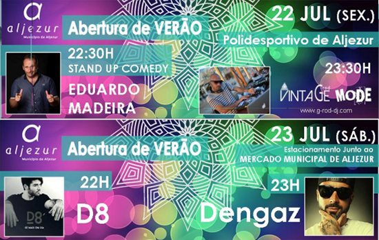 Sul Informação - D8, Dengaz e Eduardo Madeira animam Verão de Aljezur