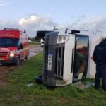 Sul Informação - Vento virou autocaravana em Cacela Velha e fez um ferido