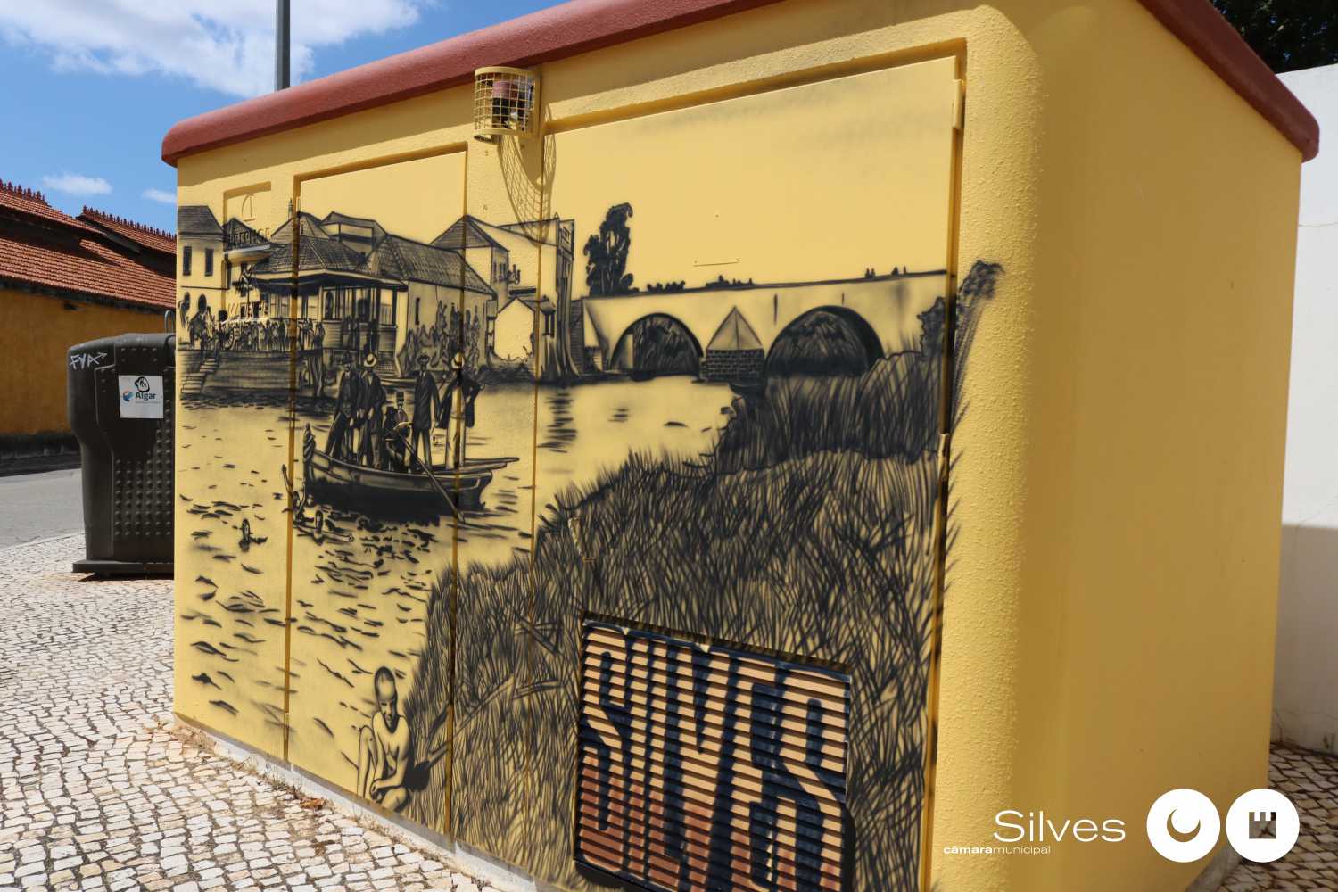 Sul Informação - Obra de arte urbana de Bamby mostra importância de Silves no século XIX