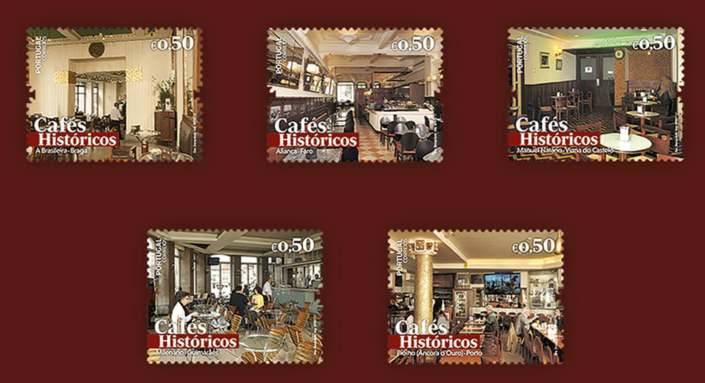 Sul Informação - Café Aliança de Faro é imagem de emissão de selos hoje lançada pelos CTT