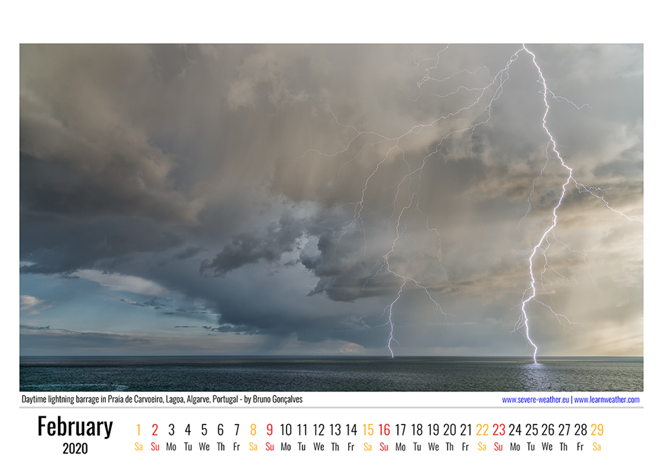 Sul Informação - Fotografia do algarvio Bruno Gonçalves ilustra calendário da Severe Weather Europe