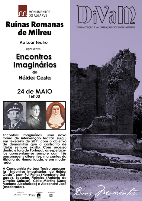 Sul Informação - Ao Luar Teatro apresenta “Encontros Imaginários” nas Ruínas de Milreu