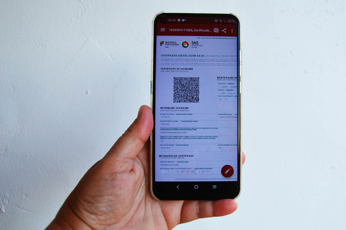 Sul Informação - Covid-19: Mais de 13,7 milhões de certificados digitais emitidos em Portugal