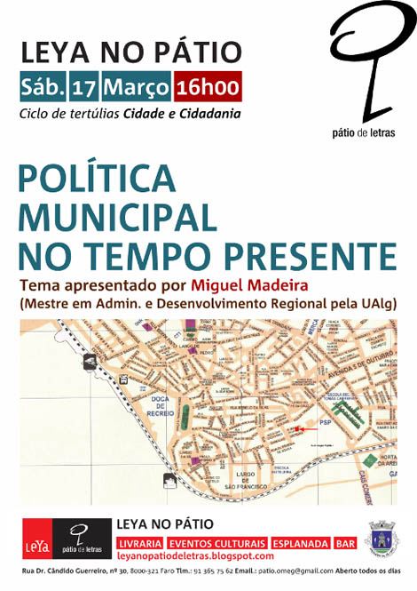 Sul Informação - Leya no Pátio promove tertúlia sobre ”Política Municipal no Tempo Presente”