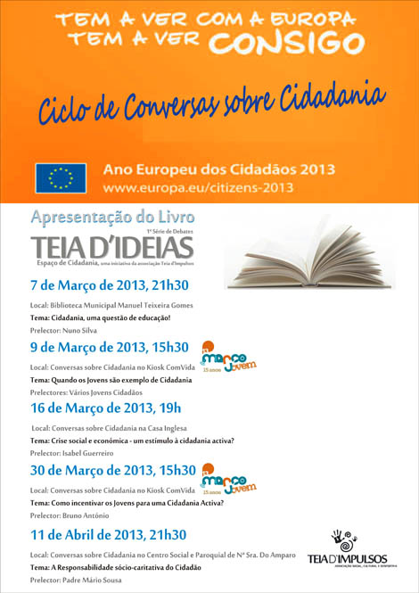 Sul Informação - Teia d’Impulsos promove ciclo de “Conversas sobre Cidadania” ao longo de 2013