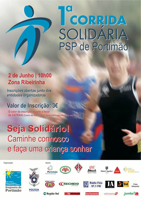 Sul Informação - PSP e Junta de Freguesia de Portimão unem-se na 1ª Corrida Solidária
