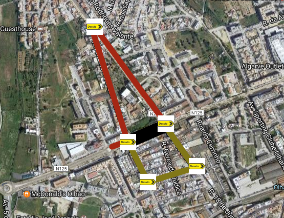 Sul Informação - Olhão: Demolição corta trânsito na Av. D. João VI este sábado