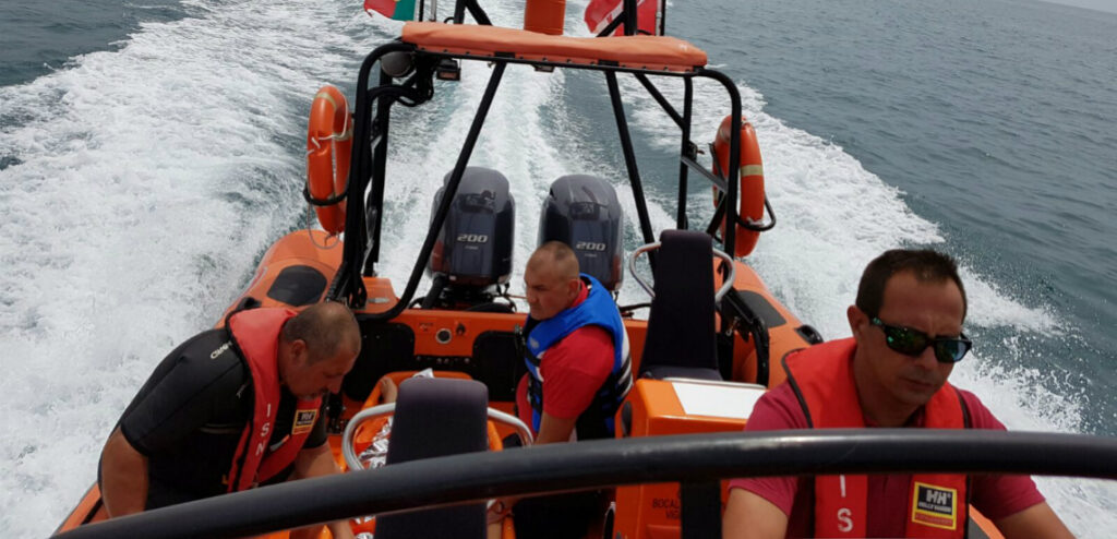 evacuação maritima na praia da marinha