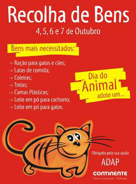 Sul Informação - Campanha de adoção de animais e recolha de bens no Centro Comercial Continente Portimão
