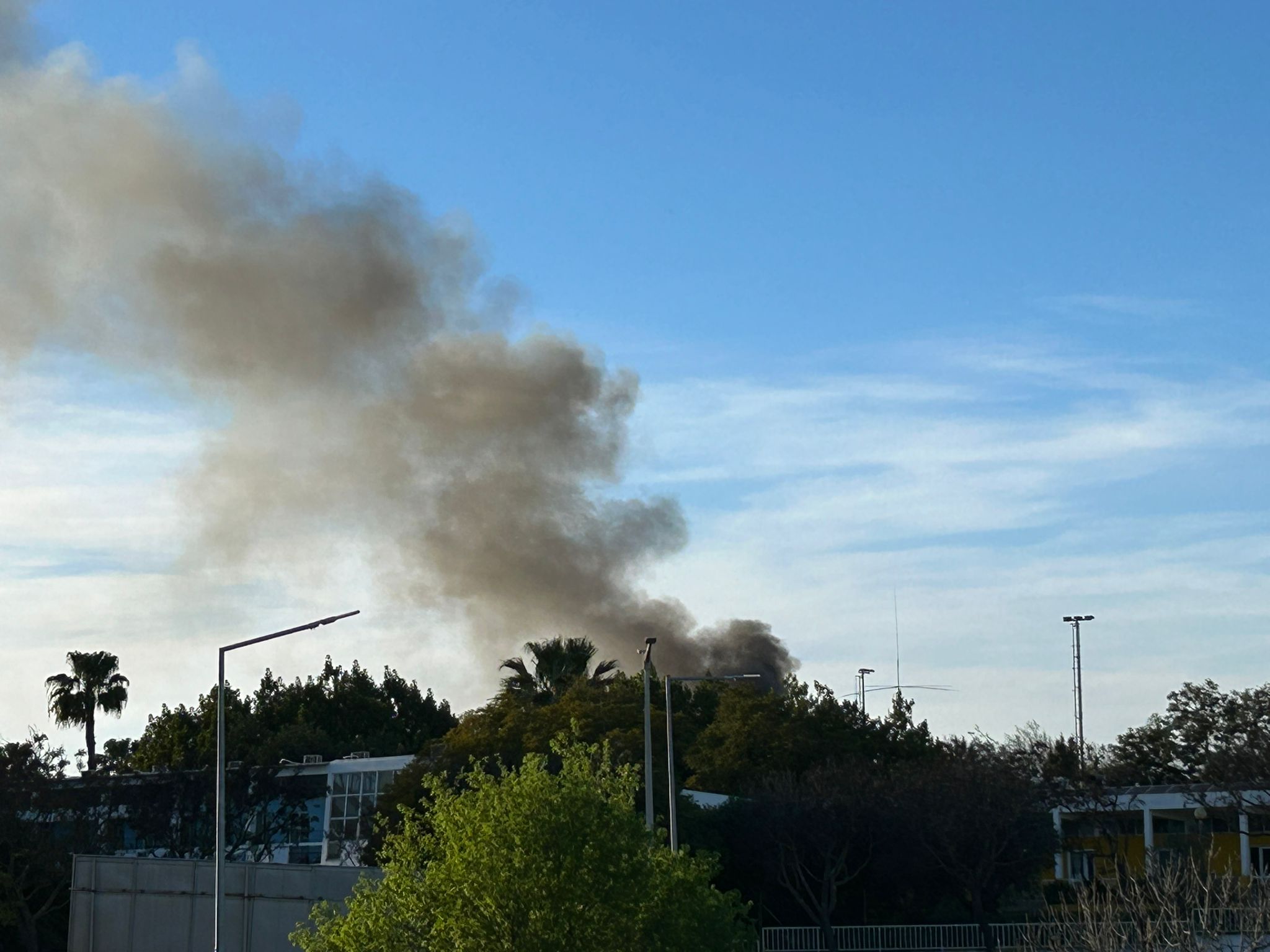 Sul Informação - Autocarro a arder provoca grande coluna de fumo em Loulé
