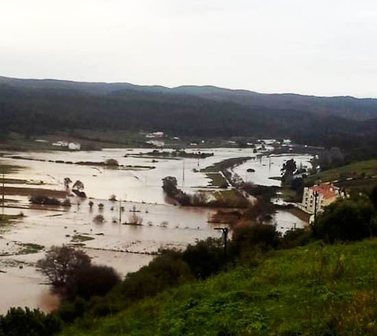 Sul Informação - Ontem choveu tanto em Aljezur como costuma chover em todo o mês de Fevereiro