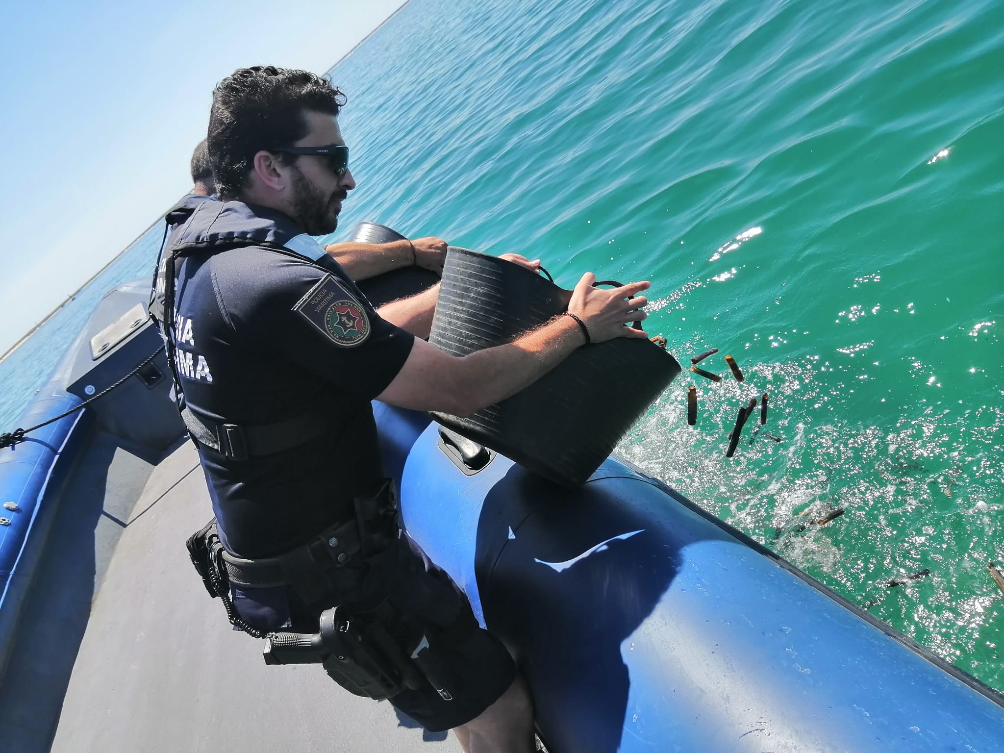 Sul Informação - 30 quilos de lingueirão apreendidos na Ria Formosa