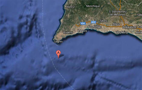 Sul Informação - Sismo de magnitude 2.7 registado no mar a 18 km do Cabo de S.Vicente