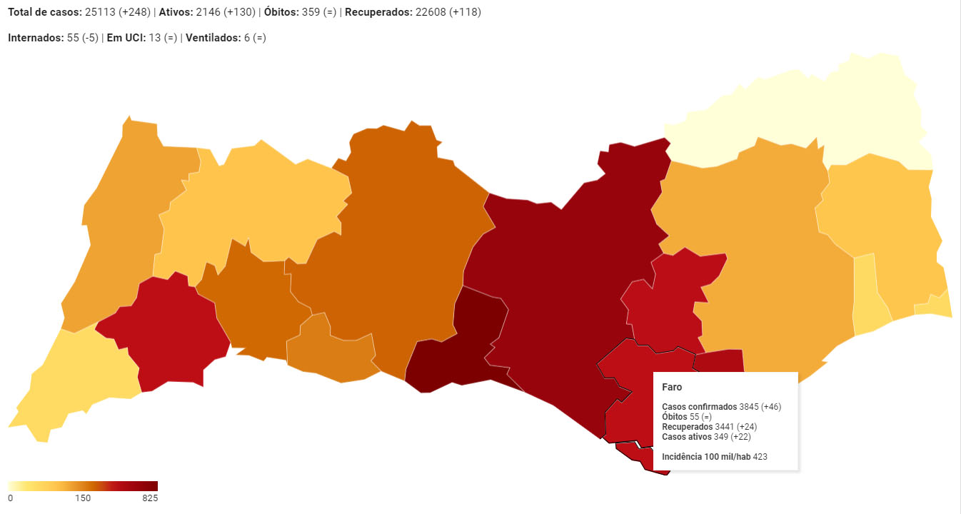 Sul Informação - Sul Informação reformula mapa de casos de Covid-19 acrescentando mais dados