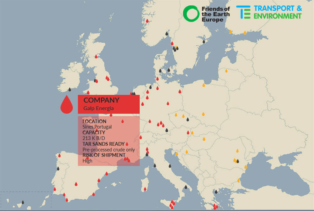Sul Informação - Sines na lista das refinarias europeias capazes de processar crude a partir de areias betuminosas