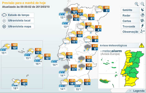Sul Informação - Domingo de aguaceiros, trovoada e vento em todo o Sul do país
