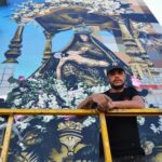 Sul Informação - Viva a Mãe Soberana! numa parede de Loulé