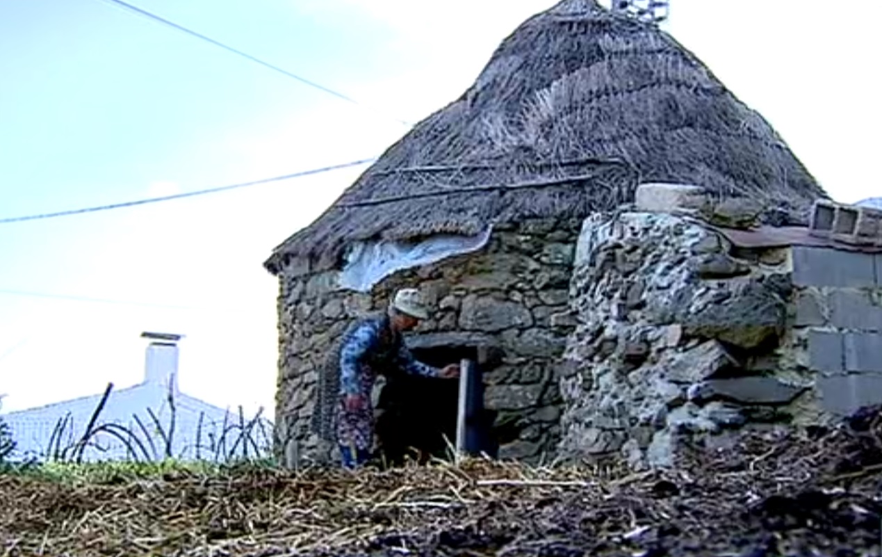 Sul Informação - Voluntários ajudam a construir telhado de antigo palheiro no Ameixial