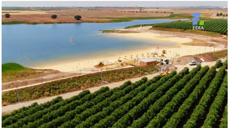 Sul Informação - Ministra da Agricultura inaugura parque fluvial de Cinco Reis e visita fotovoltaica flutuante