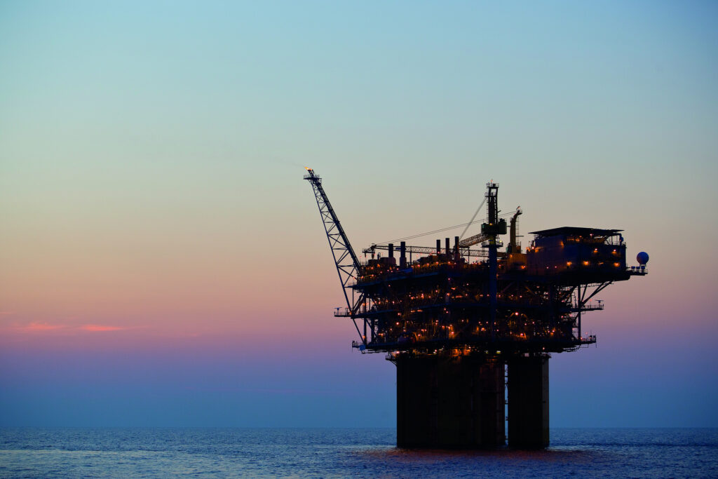 plataforma de exploração de gás e petróleo da Repsol