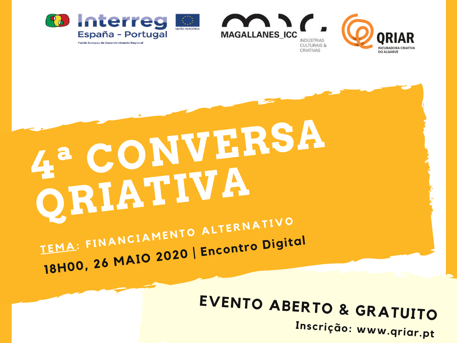 Sul Informação - 4ª Conversa Qriativa será sobre “Financiamento Alternativo”