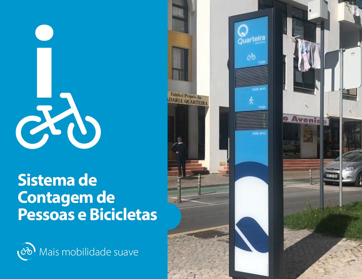 Sul Informação - Quarteira vai contar pessoas que passam a pé e de bicicleta perto da ciclovia