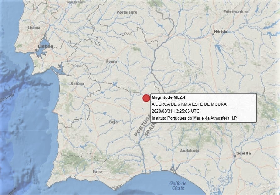 Sul Informação - Sismo de 2.4 sentido em Moura e Serpa