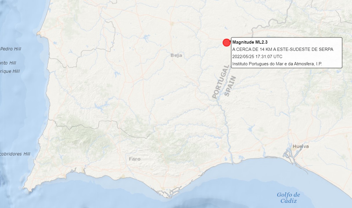 Sul Informação - Sismo de 2.3 sentido esta tarde em Serpa