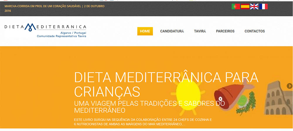 Sul Informação - Dieta Mediterrânica tem novo site com imagem renovada