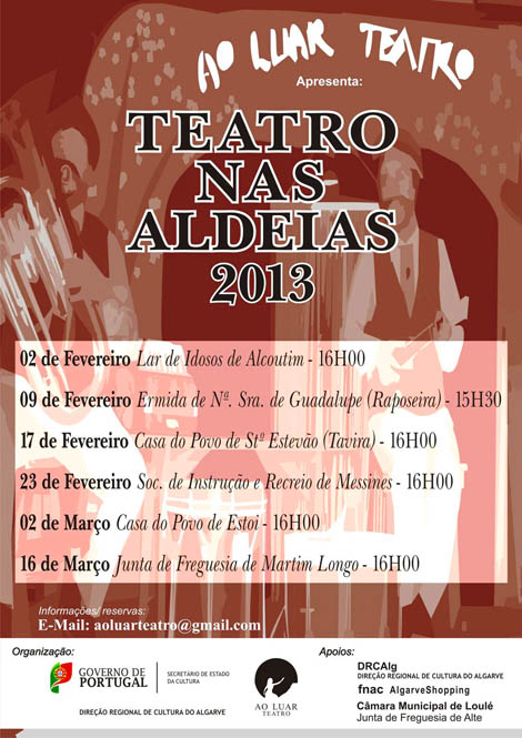 Sul Informação - “Teatro nas Aldeias 2013” continua dia 9 na Ermida de Guadalupe