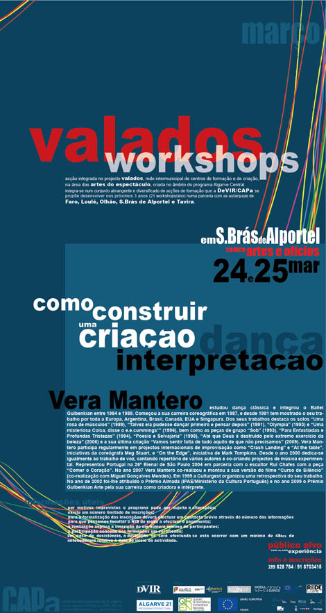 Sul Informação - Vera Mantero vem a São Brás ensinar “Como Construir uma Criação de Interpretação e Dança”