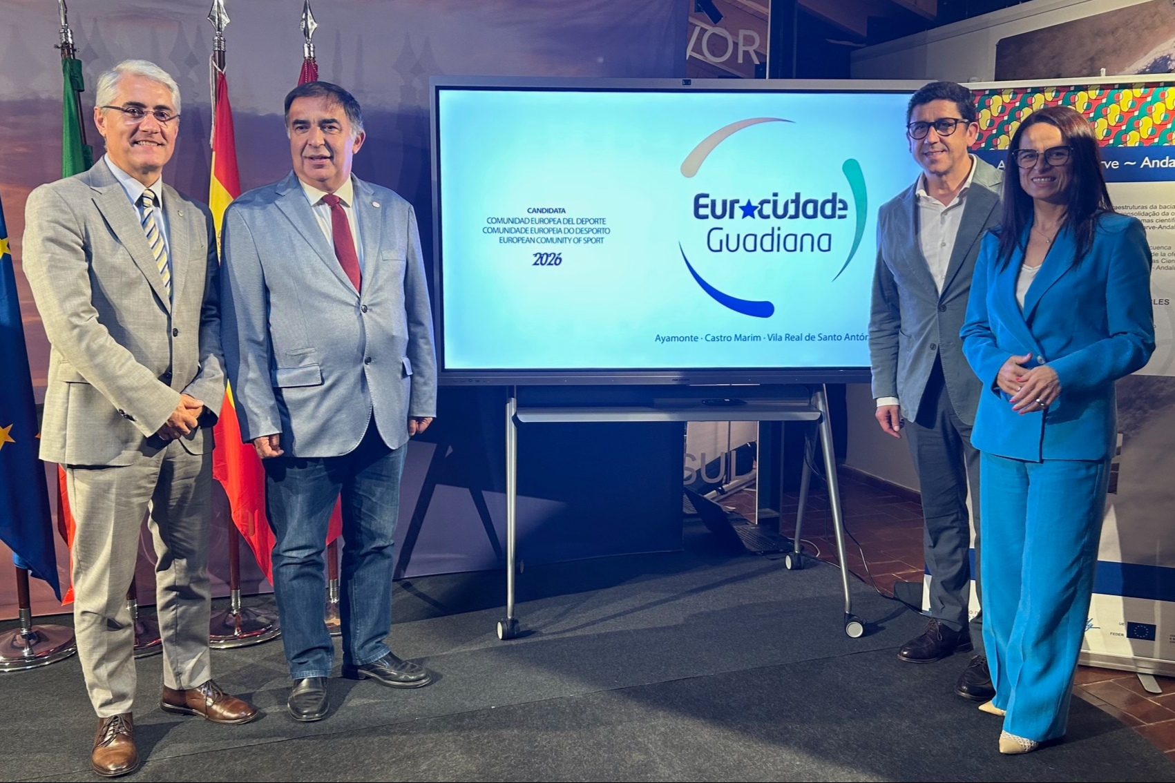 Sul Informação - Eurocidade do Guadiana é candidata a Comunidade Europeia do Desporto 2026