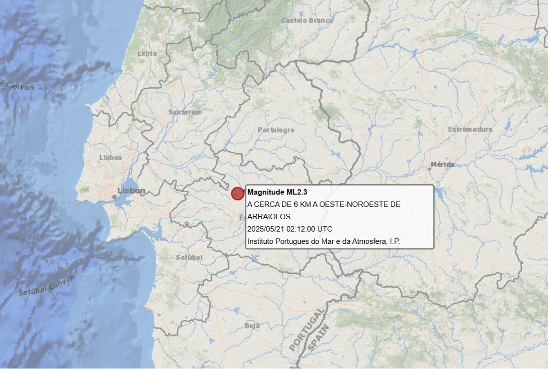 Sul Informação - Sismo de 2,3 sentido de madrugada em Arraiolos