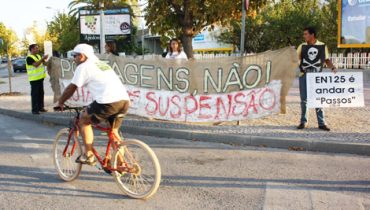 Ação de protesto da CUVI em Faro