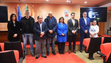 Presidente e vice com empresários que participam na campanha