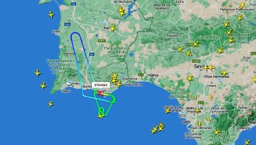 Avião Ryanair em dificuldades Faro