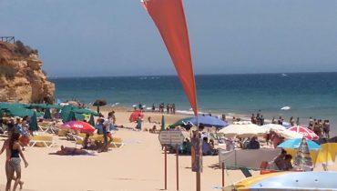 Bandeira Há UV na praia