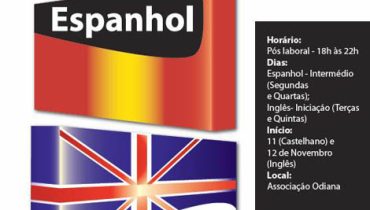 Cartaz cursos linguas